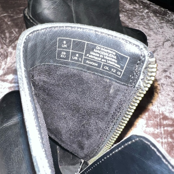 Dr Marten’s Magdalena black leather platform booties size 8 fit like a 9 - Picture 6 of 15